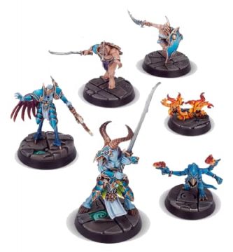 warhammer underworlds ojos de los nueve figuras