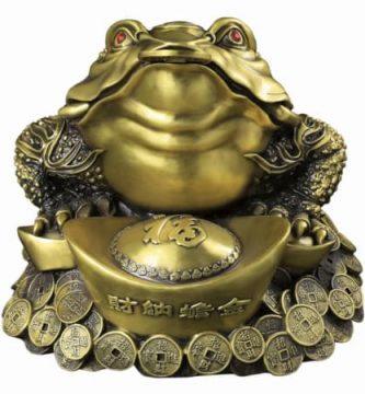 sapo rana riqueza feng shui simbolo suerte fortuna